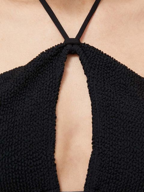 Bond Eye biustonosz kąpielowy YASMINE kolor czarny miękka miseczka BOUND398