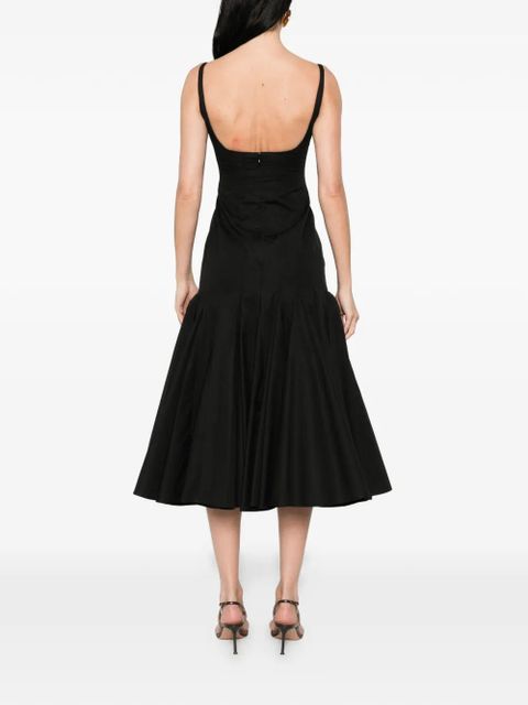 Jacquemus La Agave pleated midi dress - Black