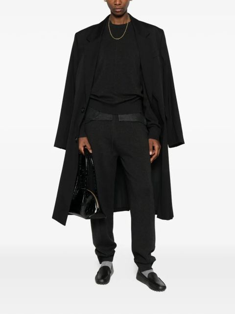 TOTEME pintucked track pants - Grey