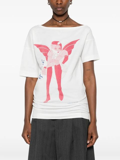 OUR LEGACY Slant printed T-shirt - White