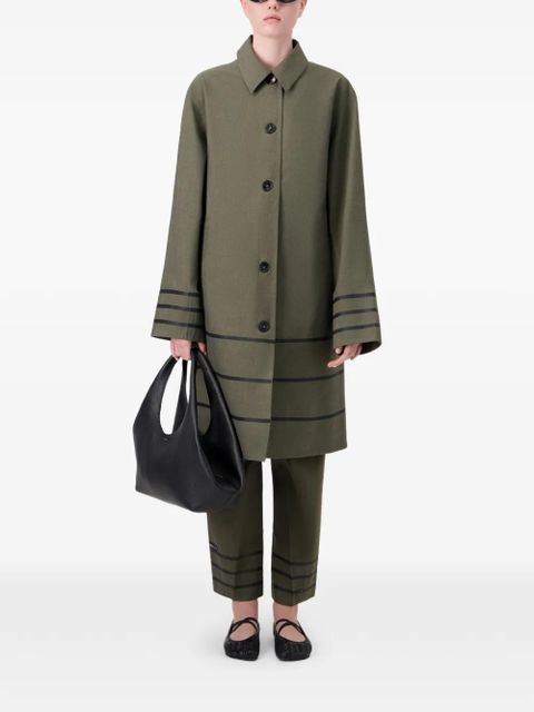 Coperni striped car coat - Green - zdjęcie produktu nr 2