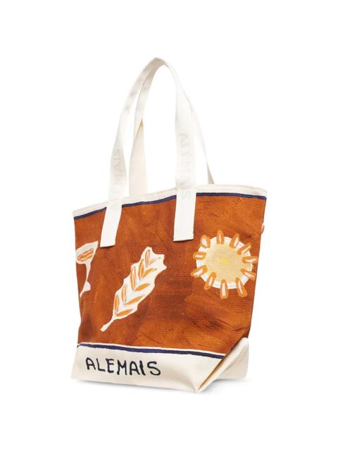 ALEMAIS Soleil D'Amour patch tote bag - Brown - zdjęcie produktu nr 2