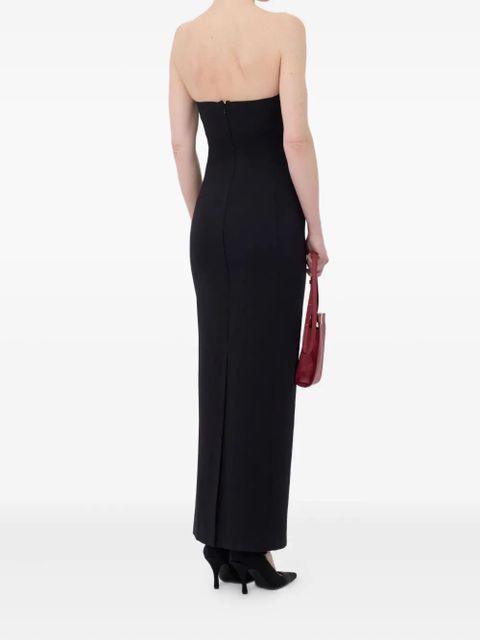 LouLou de Saison SHILO bustier midi dress - Black