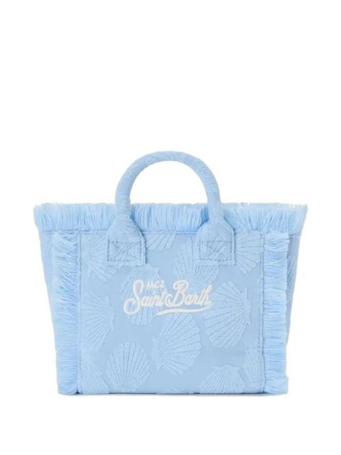 MC2 Saint Barth mini Vanity shell-embossed tote bag - Blue