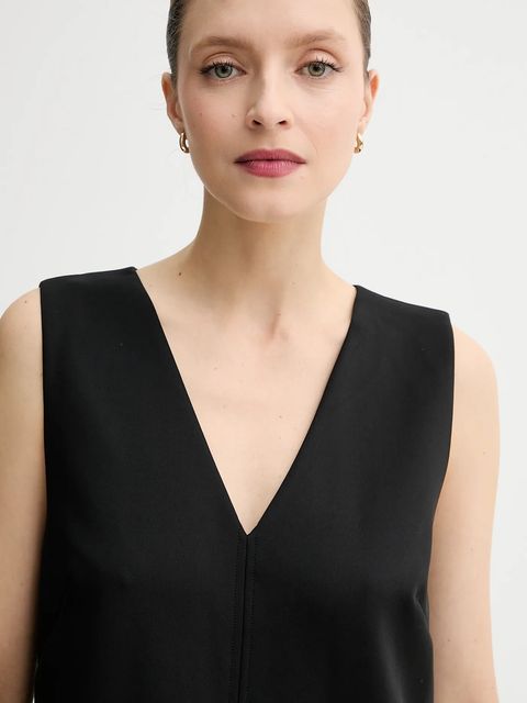 Calvin Klein sukienka kolor czarny mini prosta LV044D025G