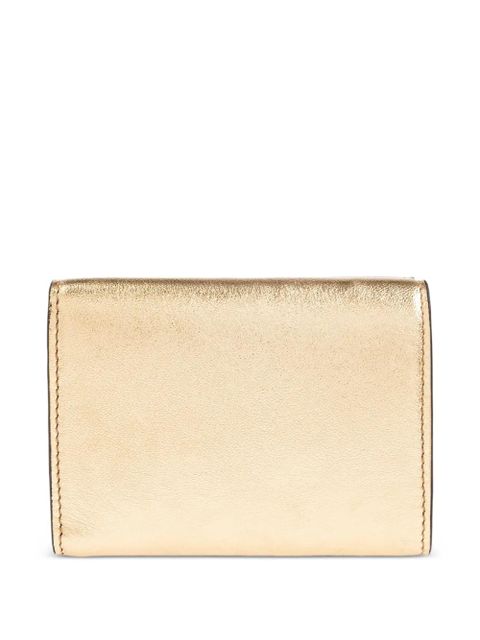 Versace logo-plaque leather wallet - Gold