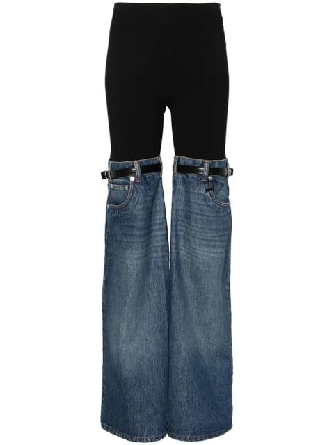 Coperni Hybrid denim-panels trousers - Black - zdjęcie produktu nr 1