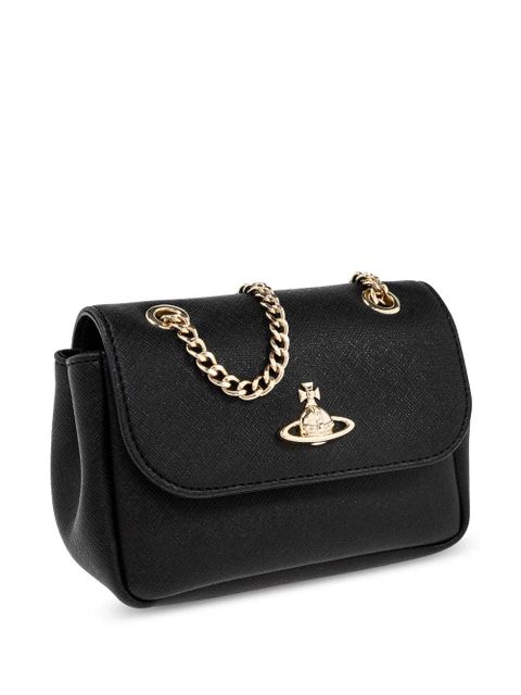 Vivienne Westwood Orb-plaque shoulder bag - Black