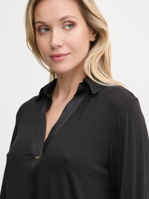 United Colors of Benetton bluzka piżamowa damska kolor czarny 3ZEW3M007