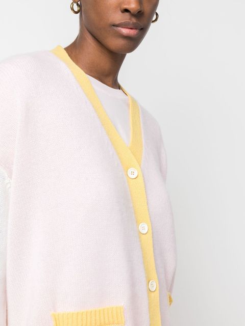 Marni contrasting-trim knit cardigan - Neutrals