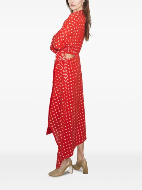 Tory Burch printed wrap dress - Red