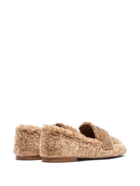 Casadei faux-fur loafers - Brown - zdjęcie produktu nr 2