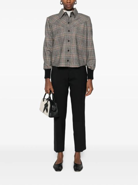 PINKO checked panelled shirt - Grey - zdjęcie produktu nr 2