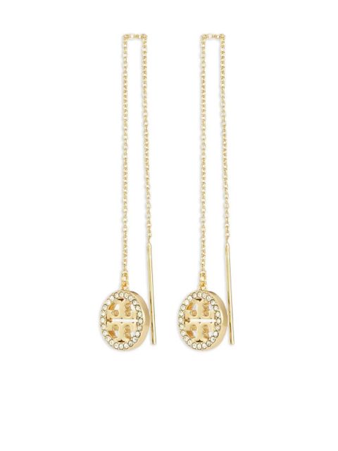 Tory Burch pavé threader earrings - Gold - zdjęcie produktu nr 1