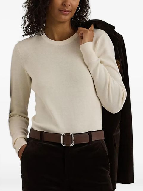 Lauren Ralph Lauren crew-neck long-sleeve sweater - Neutrals