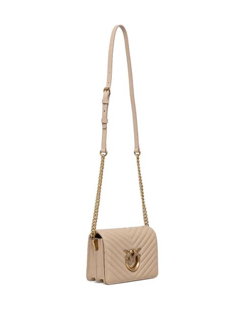 PINKO mini Love Click cross body bag - Brown