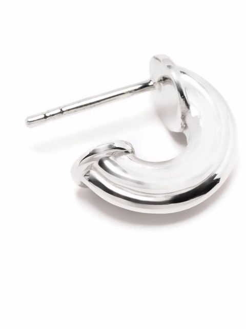 Missoma ridge hoop huggies - Silver - zdjęcie produktu nr 2