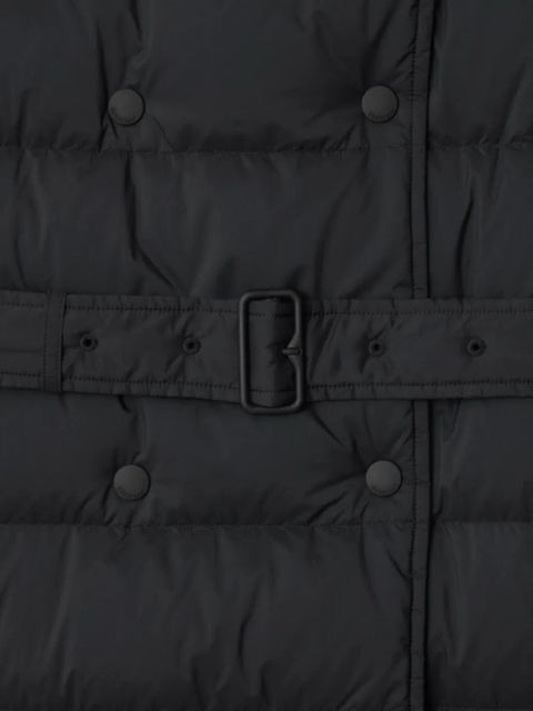 Burberry double-breasted belted puffer coat - Black - zdjęcie produktu nr 2