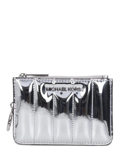 Michael Kors quilted metallic-finish wallet - Silver - zdjęcie produktu nr 1