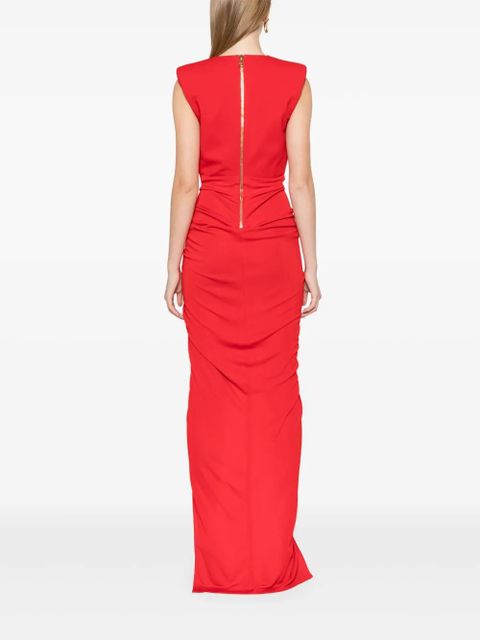 Balmain crepe tailored maxi dress