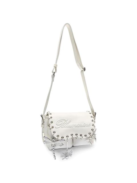 Blumarine embellishments shoulder bag - White