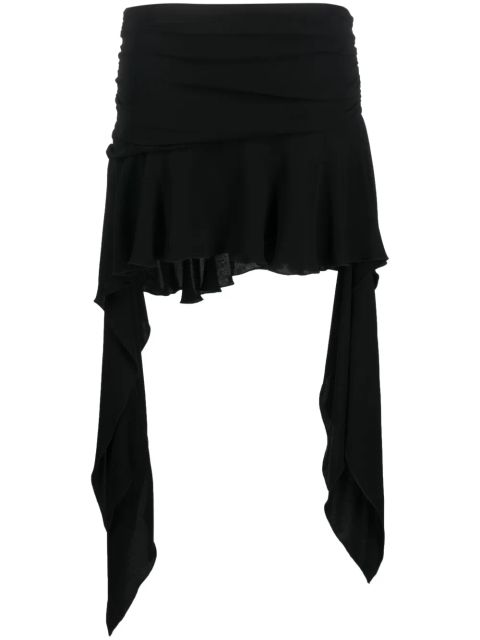 Blumarine asymmetric-design flared skirt - Black