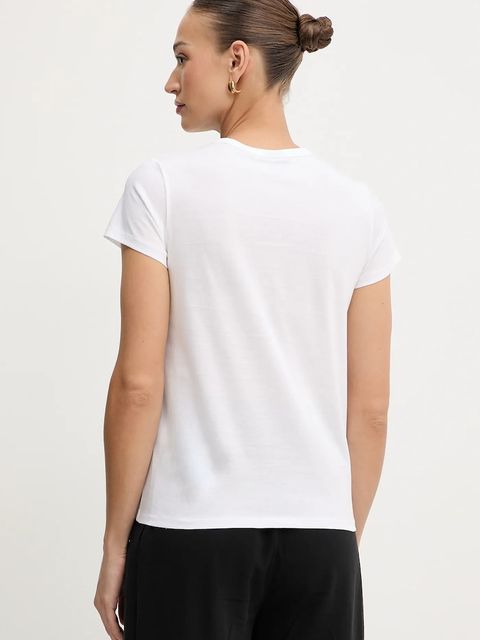 BOSS t-shirt bawełniany damski kolor biały 50545671