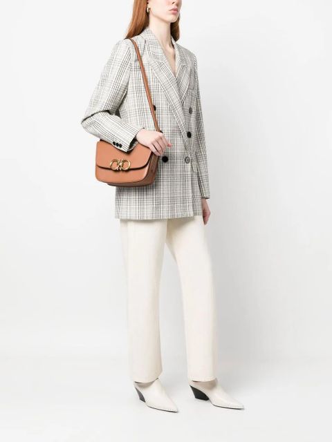 Ferragamo Trapezio leather crossbody bag - Brown - zdjęcie produktu nr 2