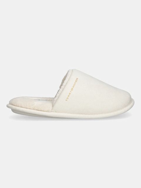 Tommy Hilfiger kapcie TH SOFT HOUSE SHOE kolor biały FW0FW08853 - zdjęcie produktu nr 2