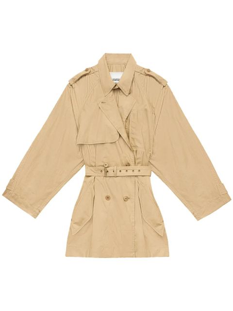 ISABEL MARANT Franny trench coat - Neutrals
