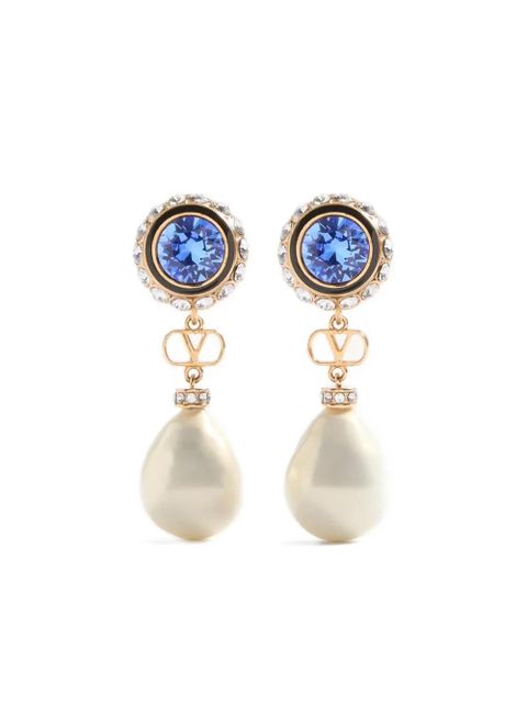 Valentino Garavani VLogo Signature earrings - White - zdjęcie produktu nr 1