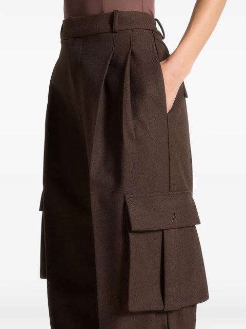 Manière De Voir Danielle pleated trousers - Brown