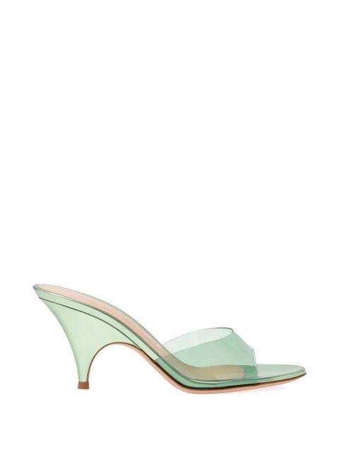 Gianvito Rossi sofia cone-heel mules - Green - zdjęcie produktu nr 1