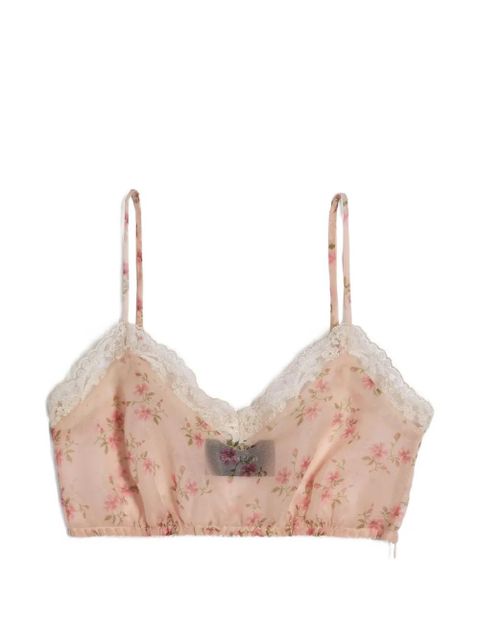 Simone Rocha floral lace bralette - Pink - zdjęcie produktu nr 1