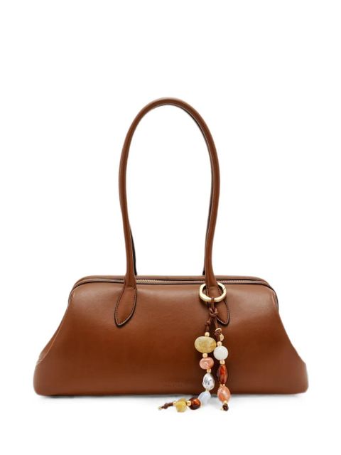 Cult Gaia Raia beaded-charm shoulder bag - Brown - zdjęcie produktu nr 1