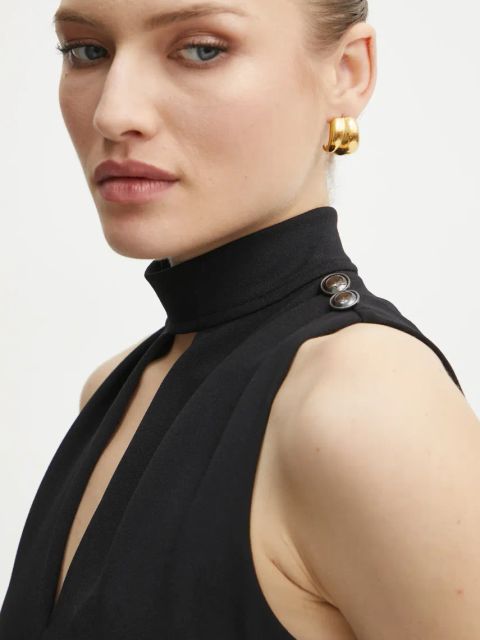 Guess bluzka FANNIE damska kolor czarny gładka W5RP05 KCBO2