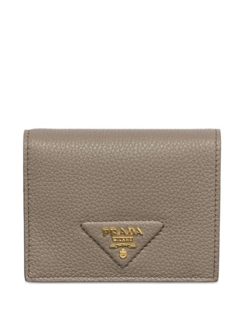 Prada small triangle-logo wallet - Neutrals - zdjęcie produktu nr 1