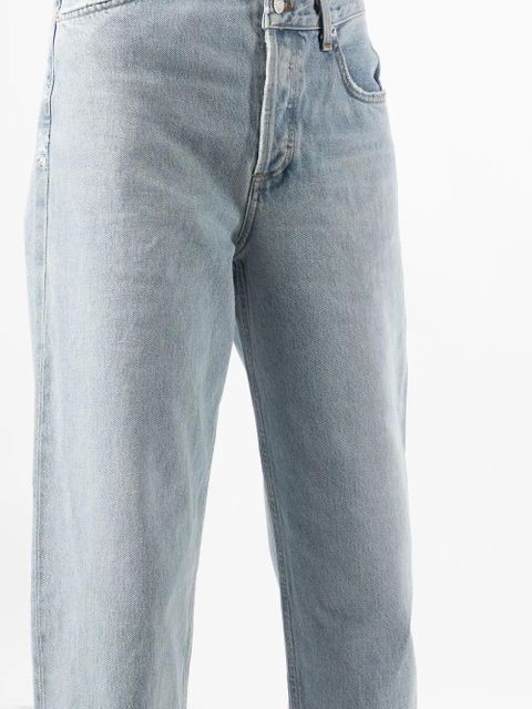 AGOLDE high-waisted straight-leg jeans - Blue