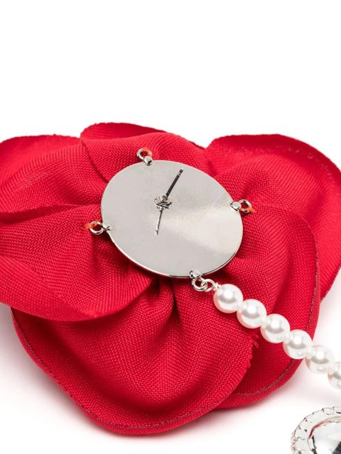 Magda Butrym flower-embellishment earrings - Silver