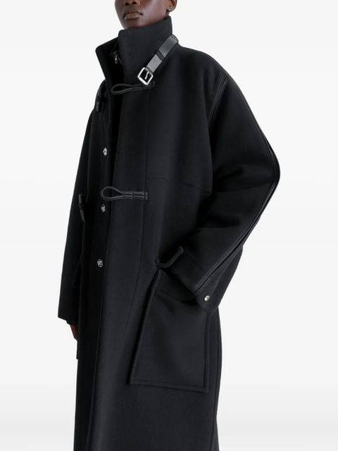 LEMAIRE belted toggle-fastening coat - Black