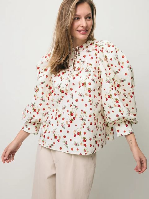 BIZUU bluzka koszulowa damska bawełniana ANDRASSA - zdjęcie produktu nr 2