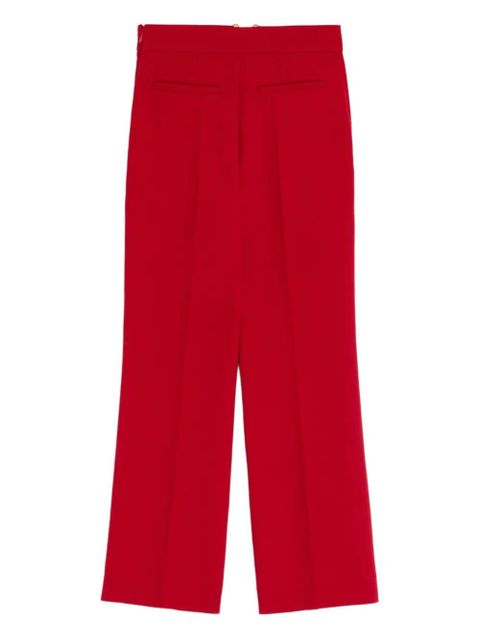Valentino Garavani V-detail wool crepe trousers - Red - zdjęcie produktu nr 2