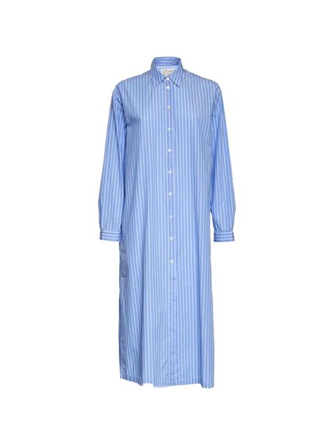 MC2 Saint Barth Meave Pullup stripe-pattern shirt dress - Blue - zdjęcie produktu nr 1