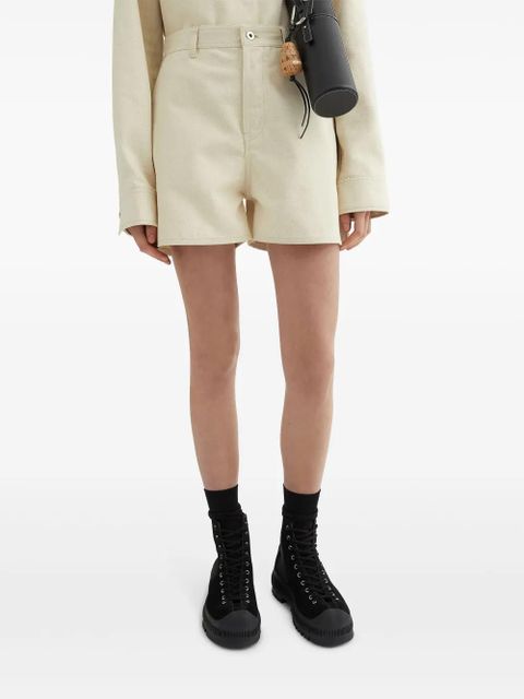 Jil Sander high-rise denim shorts - Neutrals
