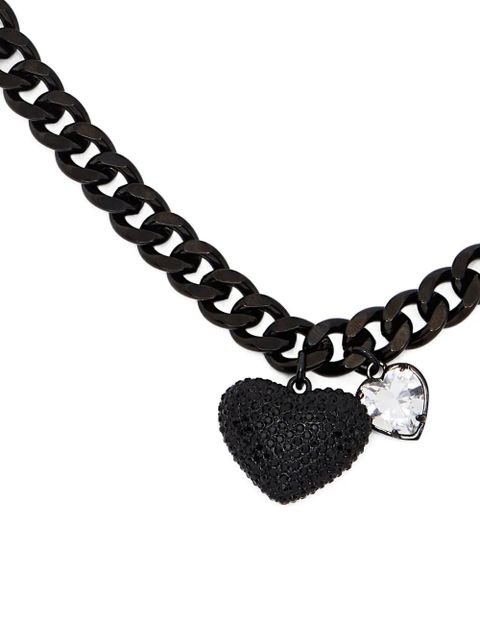 Marc Jacobs The Pave Ballon Heart necklace - Black