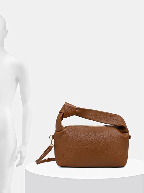 Answear.LAB torebka skórzana kolor brązowy