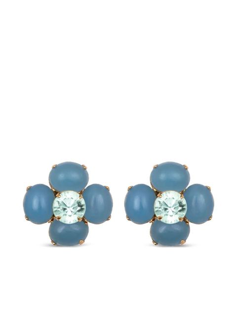 Jennifer Behr Quinn chalcedony earrings - Gold - zdjęcie produktu nr 1