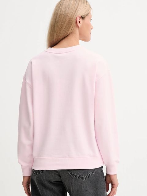 Kenzo bluza bawełniana damska kolor różowy gładka FF52SW1804MF - zdjęcie produktu nr 2