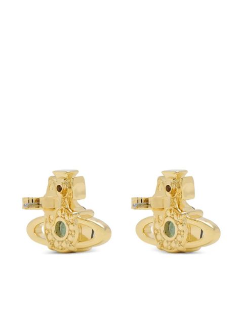 Vivienne Westwood Reina large orb-motif stud earrings - Gold - zdjęcie produktu nr 2