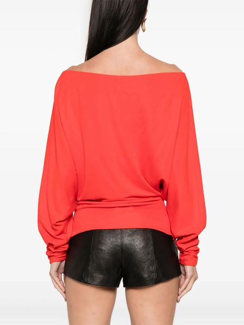 KHAITE Juno dolman-sleeve top - Red